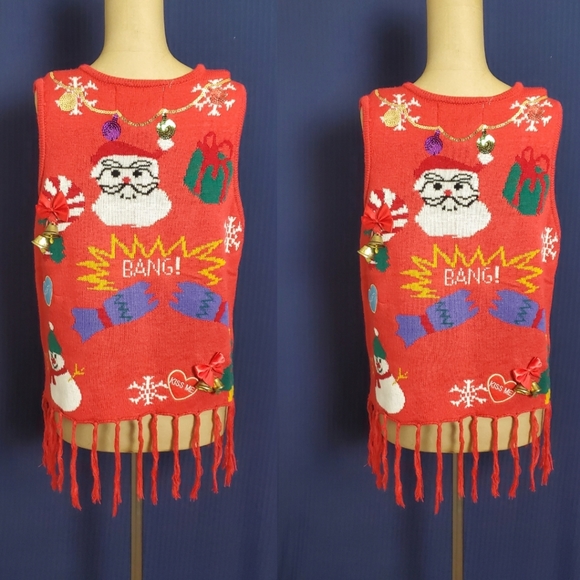 Merry Christmas Cardigan Size Large - Picture 2 of 13